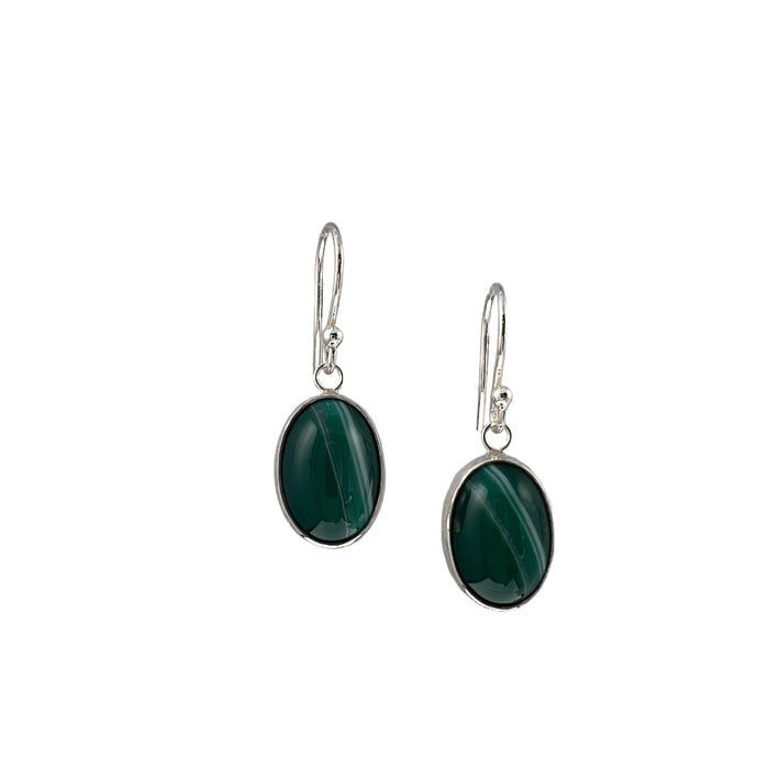 Green Agate dangle earrings